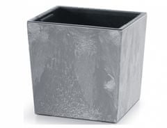 eoshop Obal na květník URBI SQUARE LOW BETON 2v1 plast 30x30x29cm