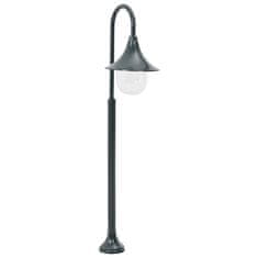 Vidaxl Zahradní sloupová lampa E27 120 cm hliník tmavě zelená