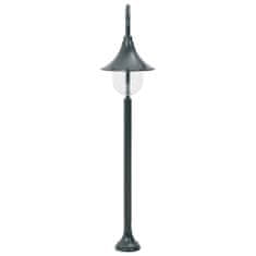 Vidaxl Zahradní sloupová lampa E27 120 cm hliník tmavě zelená