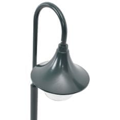 Vidaxl Zahradní sloupová lampa E27 120 cm hliník tmavě zelená