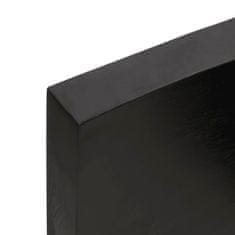 Vidaxl Koupelnová deska tmavě šedá 100x60x(2-6) cm ošetřený masiv