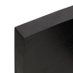 Vidaxl Koupelnová deska tmavě šedá 140 x 30 x 6 cm ošetřený masiv