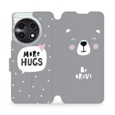 Mobiwear Flip pouzdro na mobil OnePlus 11 5G - MH06P Be brave - more hugs