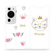 Mobiwear Flip pouzdro na mobil Huawei P60 Pro - MH03S Kočička princess