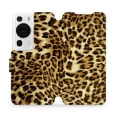 Mobiwear Flip pouzdro na mobil Huawei P60 Pro - VA33P Leopardí vzor