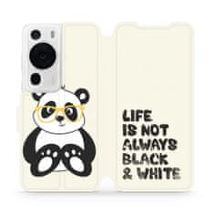 Mobiwear Flip pouzdro na mobil Huawei P60 Pro - M041S Panda - life is not