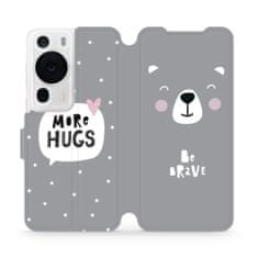 Mobiwear Flip pouzdro na mobil Huawei P60 Pro - MH06P Be brave - more hugs