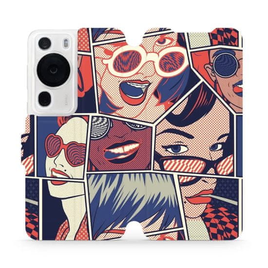 Mobiwear Flip pouzdro na mobil Huawei P60 Pro - VP18P Komiks