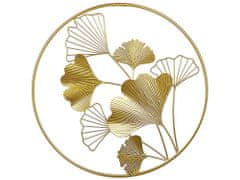 Beliani Nástěnný dekor zlatý BISMUTH