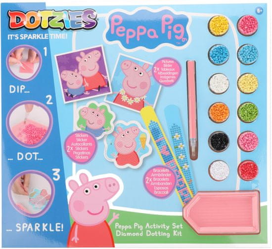 DIAMOND DOTZ DOTZIES Velká sada Peppa Pig