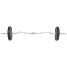 Vidaxl Sada činek barbell a dumbbell, 30 kg