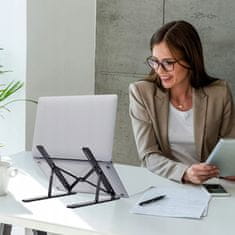 Korbi Stojan na notebook nebo tablet skládací ABS 3 černý