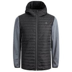 Jack&Jones Pánská bunda JJEMULTI 12182242 Black/Grey Melange (Velikost S)