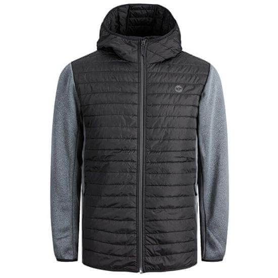 Jack&Jones Pánská bunda JJEMULTI 12182242 Black/Grey Melange