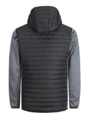 Jack&Jones Pánská bunda JJEMULTI 12182242 Black/Grey Melange (Velikost S)