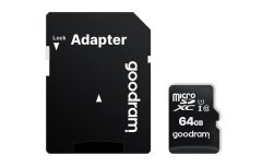 GoodRam SDHC 64GB MICRO CARD class 10 UHS I + adaptér