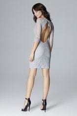 Lenitif Dámské mini šaty Ettath L017 šedá L