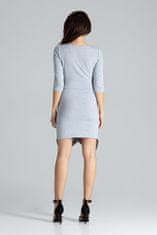 Lenitif Dámské mini šaty Colgrengoire L012 šedá L