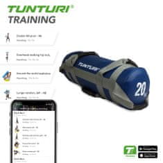 Tunturi Posilovací vak 20 kg TUNTURI Strengthbag modrý