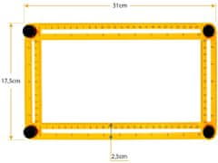 Verk 11350 Mutifunkční šablona metr - úhelník