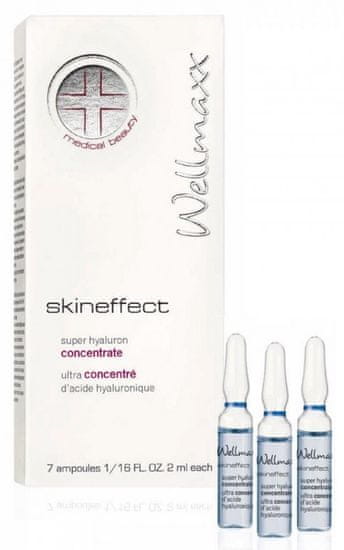 Wellmaxx Skineffect super hyaluron koncentrát (4-násobná kyselina hyaluronová pod žehličky) 7x2ml