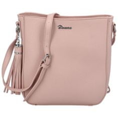 Tessra Milano Dámská koženková crossbody Milada, růžová