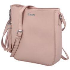 Dámská koženková crossbody Milada, růžová