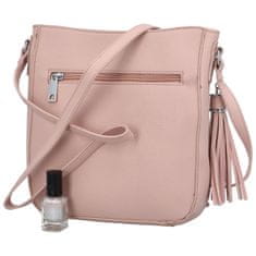 Tessra Milano Dámská koženková crossbody Milada, růžová