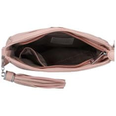 Dámská koženková crossbody Milada, růžová