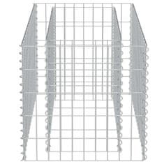 Vidaxl Gabionový vyvýšený záhon pozinkovaná ocel 90 x 50 x 50 cm