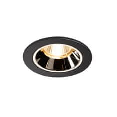 SLV BIG WHITE NUMINOS DL S vnitřní LED zápustné stropní svítidlo černá/chrom 3000 K 55° včetně listových pružin 1003801