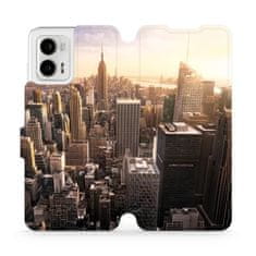 Mobiwear Flip pouzdro na mobil Motorola Moto G73 5G - M138P New York