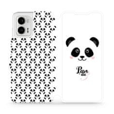 Mobiwear Flip pouzdro na mobil Motorola Moto G73 5G - M030P Panda Amálka