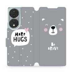 Mobiwear Flip pouzdro na mobil Honor 70 - MH06P Be brave - more hugs