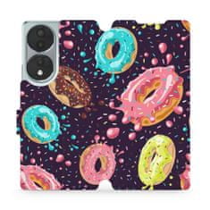 Mobiwear Flip pouzdro na mobil Honor 70 - VP19S Donutky