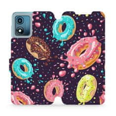 Mobiwear Flip pouzdro na mobil Motorola Moto E13 - VP19S Donutky