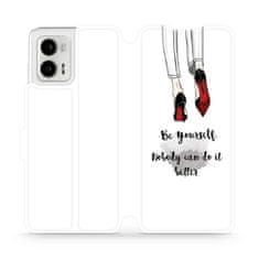 Mobiwear Flip pouzdro na mobil Motorola Moto G73 5G - M046P Be yourself