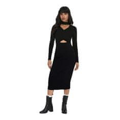 ONLY Dámské šaty ONLINA Standard Fit 15302675 Black/Cross (Velikost L)