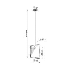 Sollux Lustr BLUM 1 bílý 1xE27 60W Sollux Lighting