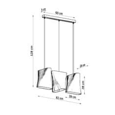 Sollux Lustr BLUM 3 bílý 3xE27 60W Sollux Lighting