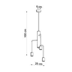 Sollux Lustr DUOMO 3M 3xE27 60W Sollux Lighting