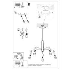 Sollux Lustr DUOMO 5 5xE27 60W Sollux Lighting