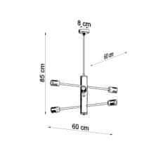 Sollux Lustr DUOMO 6 6xE27 60W Sollux Lighting