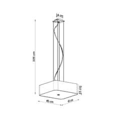 Sollux Lustr LOKKO 45 bílý 5xE27 60W Sollux Lighting