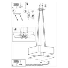 Sollux Lustr LOKKO 45 bílý 5xE27 60W Sollux Lighting