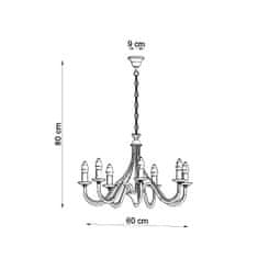 Sollux Lustr MINERWA 7 bílý 7xE14 40W Sollux Lighting