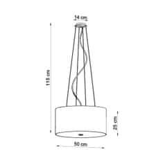 Sollux Lustr OTTO 50 bílý 5xE27 60W Sollux Lighting