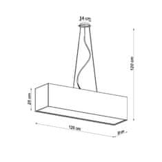 Sollux Lustr SANTA 120 bílý 5xE27 60W Sollux Lighting