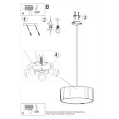 Sollux Lustr ROLLO 45 3xE27 60W Sollux Lighting