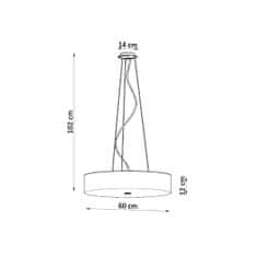 Sollux Lustr SKALA 60 bílý 5xE27 60W Sollux Lighting